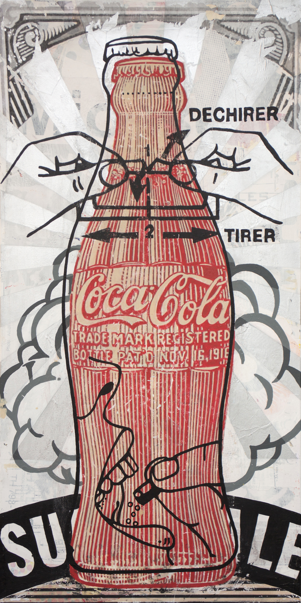 Bottle #4 – 50x100cm