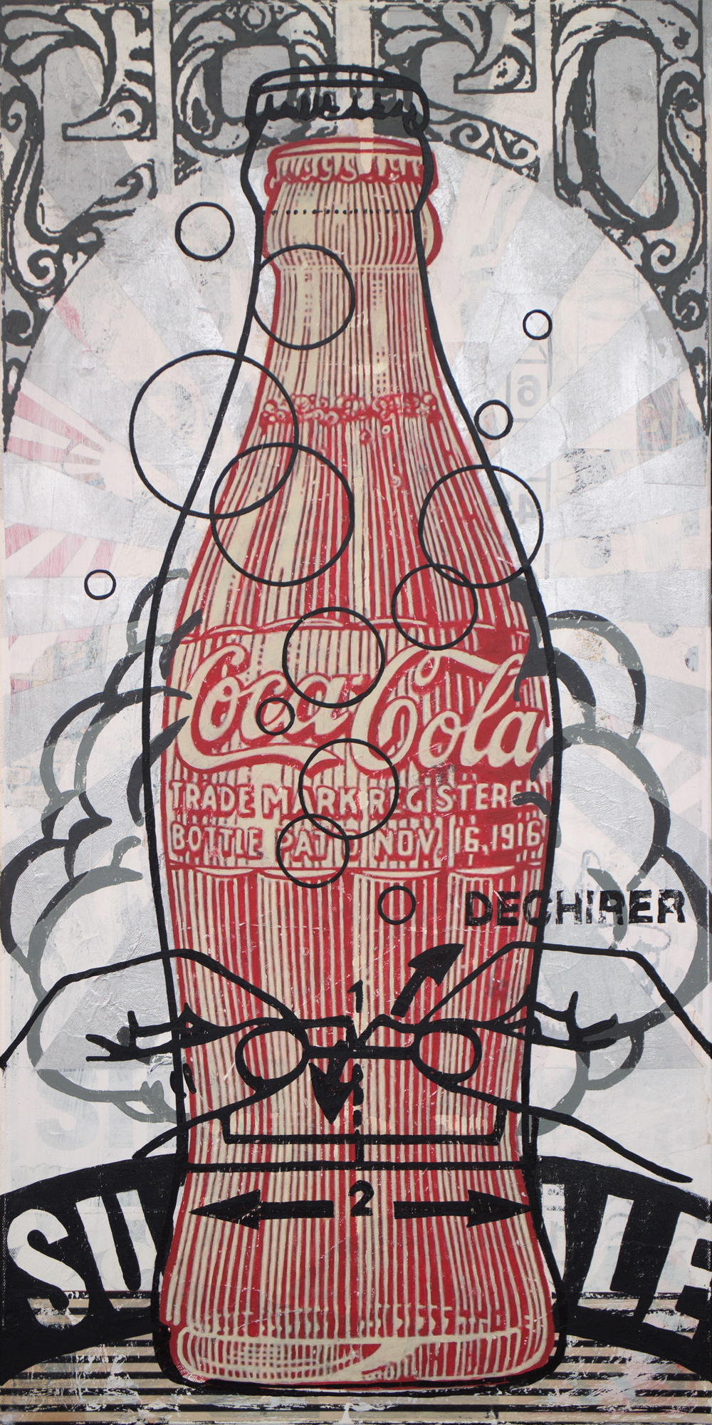 Bottle #7 – 50x100cm