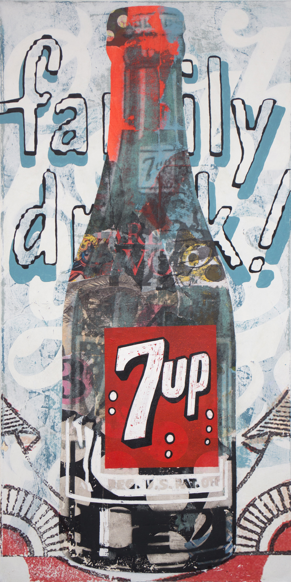 Bottle #8 – 50x100cm