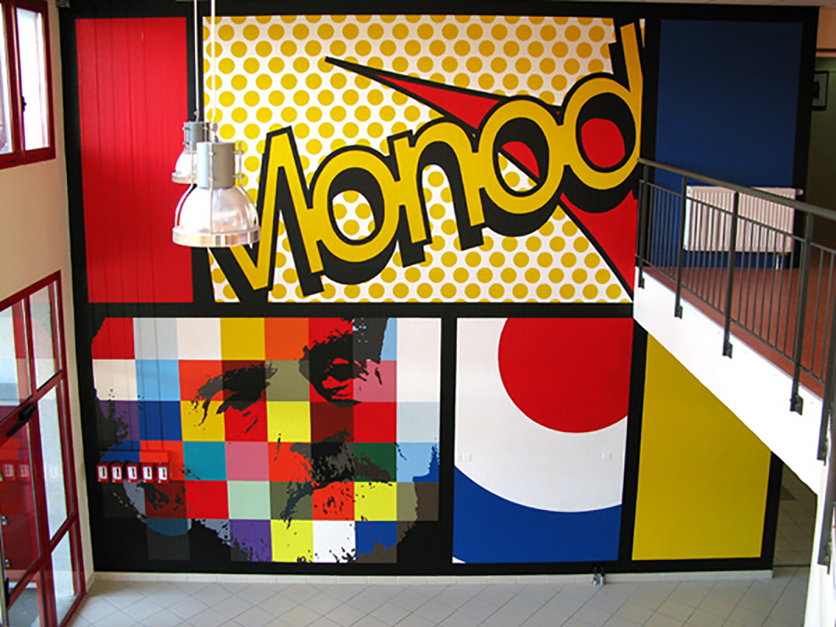 Fresque au collège Théodore Monod, 2009 – Kano & Olivier BROISEOKUUCHI