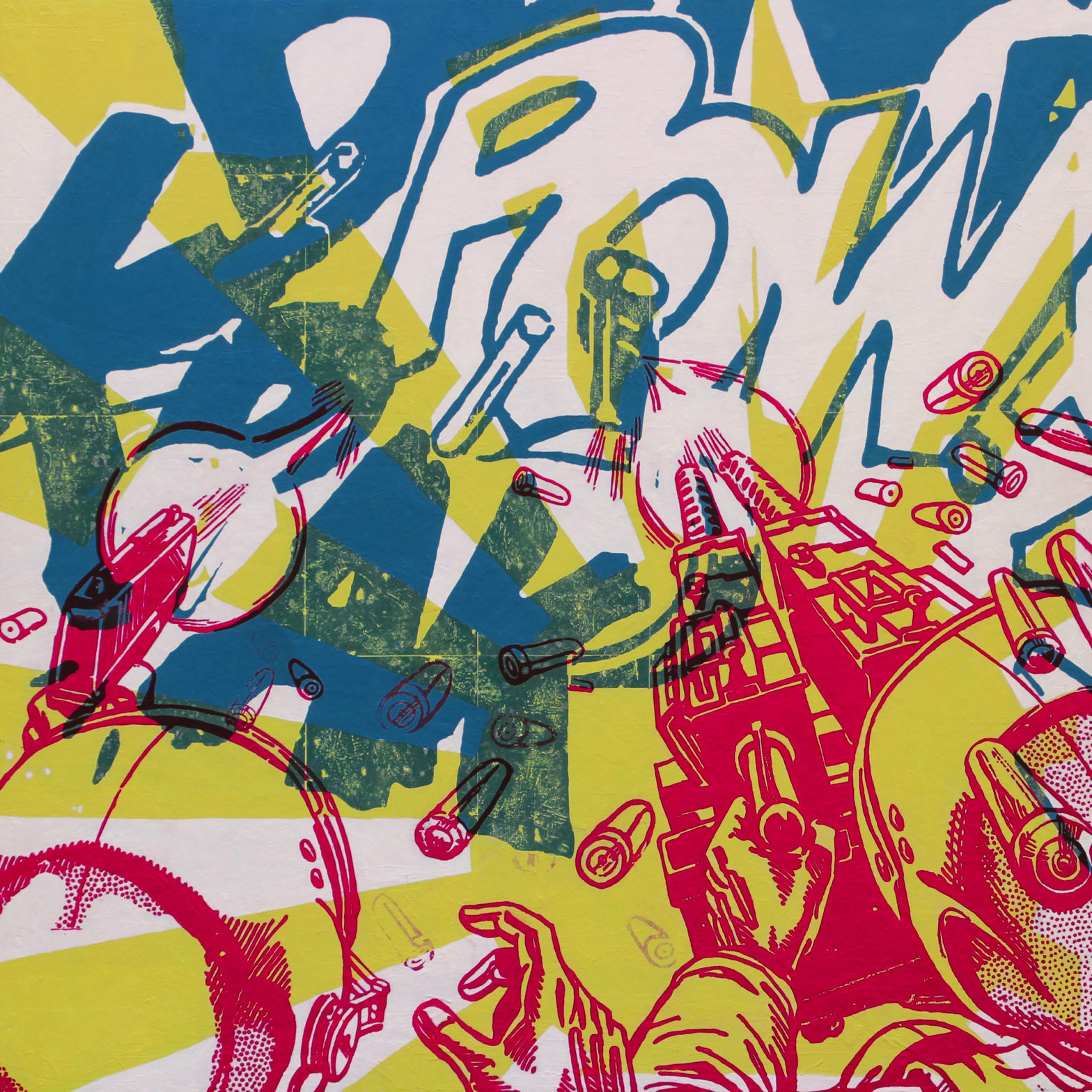 KRAK POW – 122x122cm