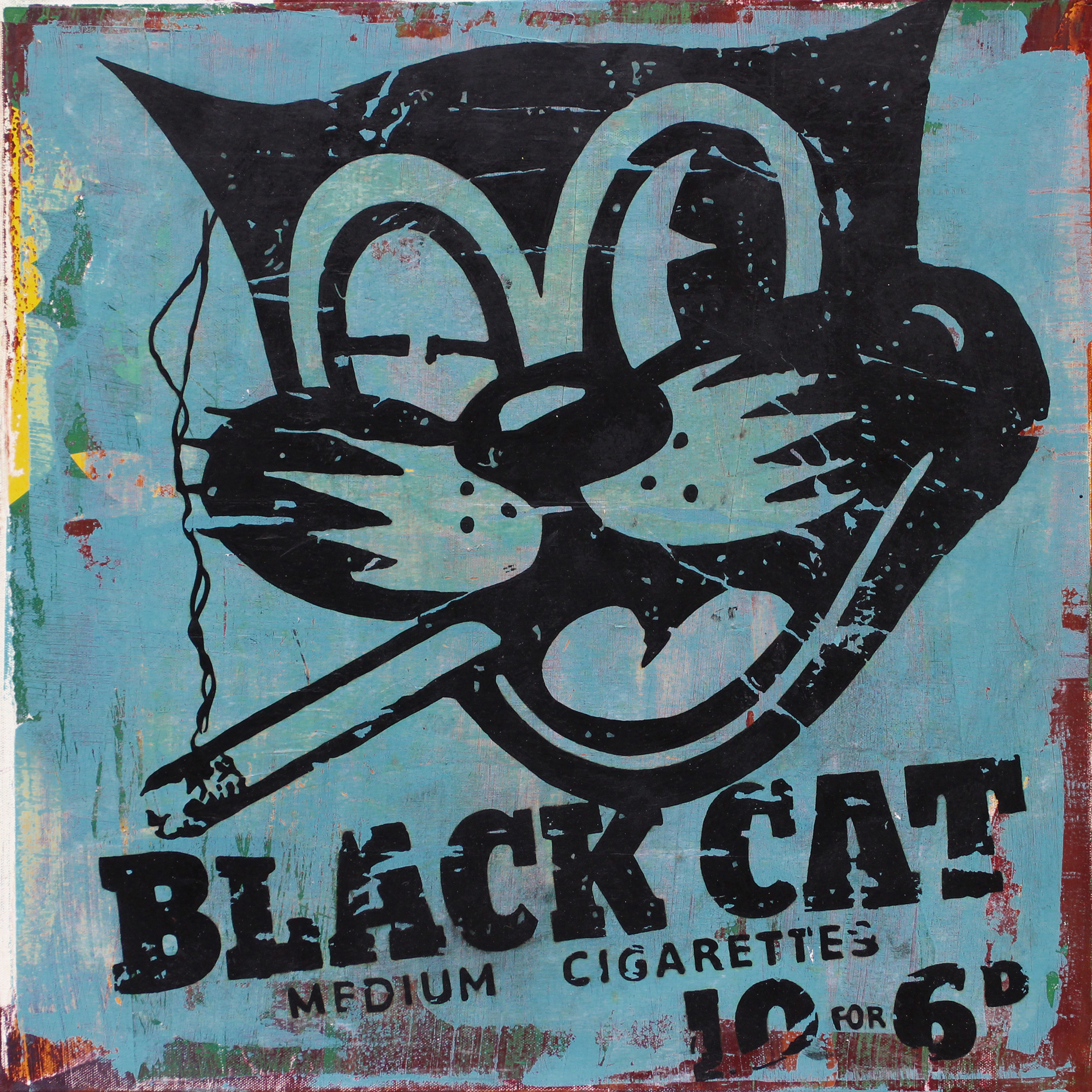 Black Cat – 60x60cm