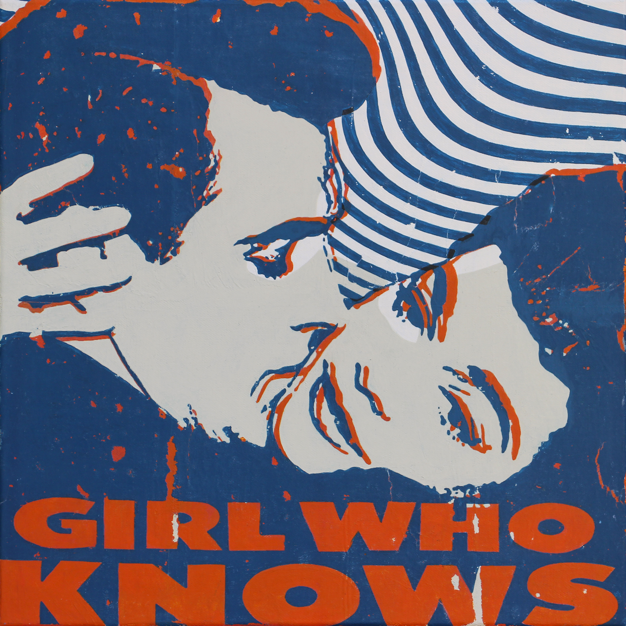Girl Who Knows – 40x40cm