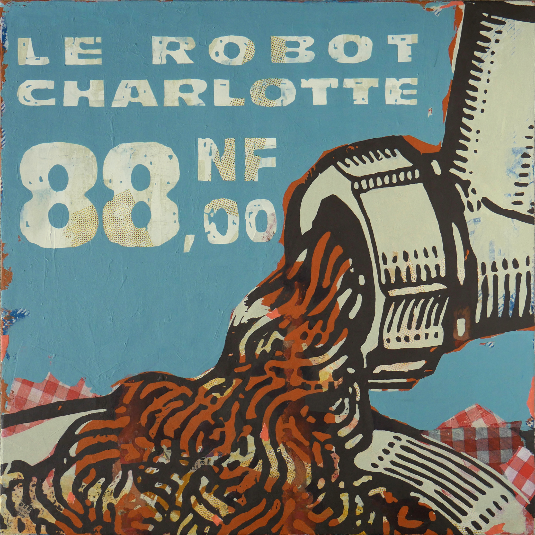 Le robot Charlotte – 60x60cm